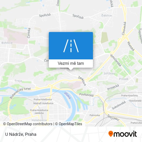 U Nádrže mapa