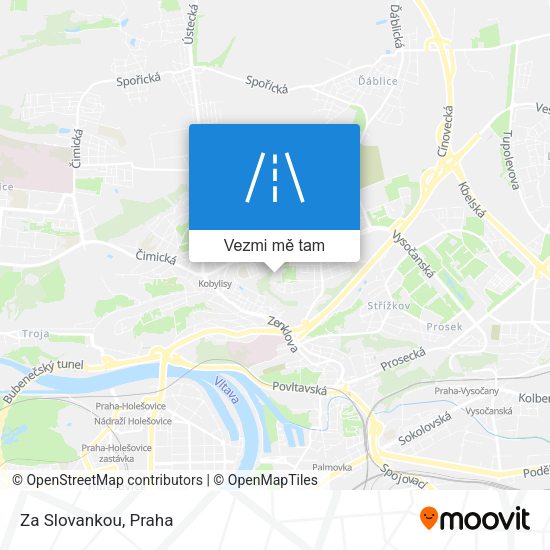 Za Slovankou mapa
