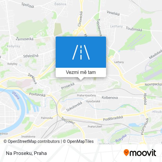 Na Proseku mapa