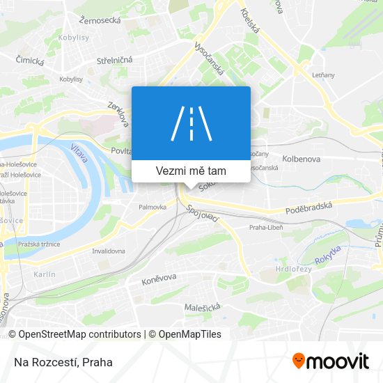 Na Rozcestí mapa
