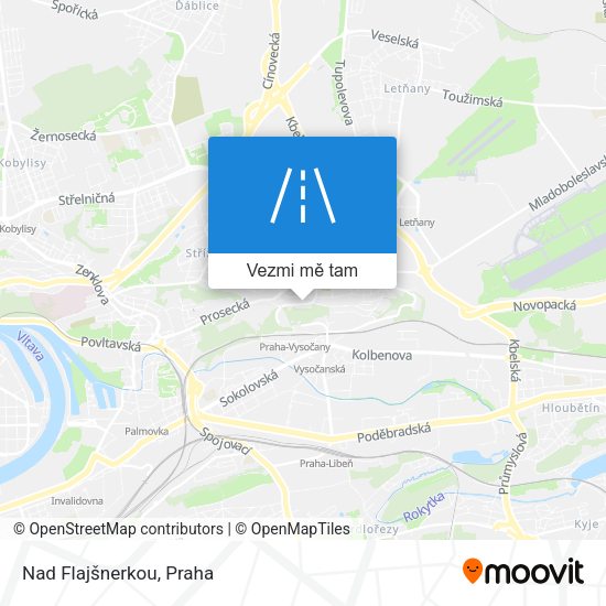 Nad Flajšnerkou mapa