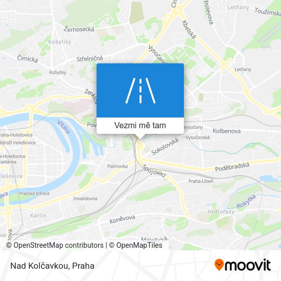 Nad Kolčavkou mapa