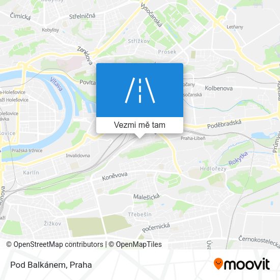 Pod Balkánem mapa