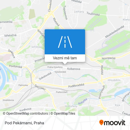 Pod Pekárnami mapa