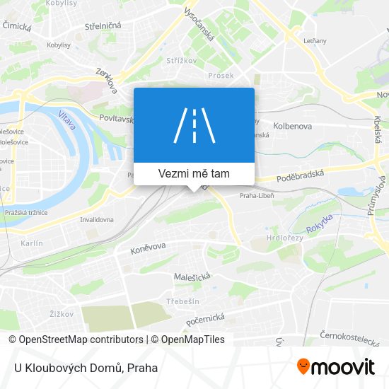 U Kloubových Domů mapa