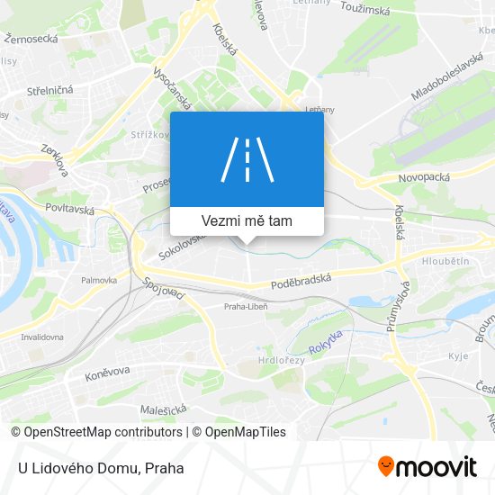 U Lidového Domu mapa