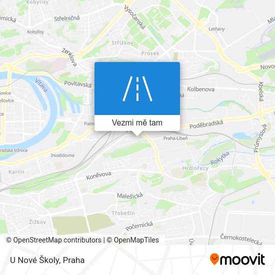 U Nové Školy mapa