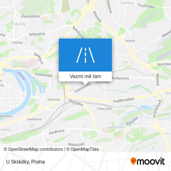 U Skládky mapa