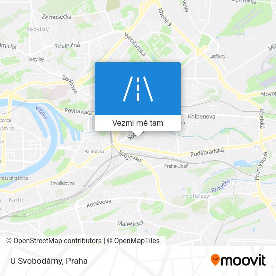 U Svobodárny mapa