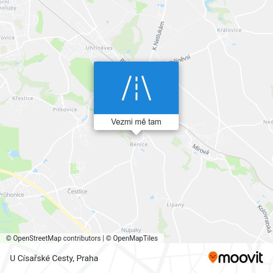 U Císařské Cesty mapa