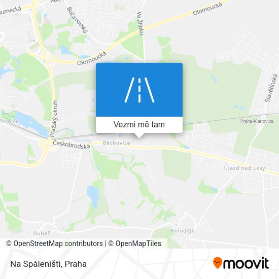 Na Spáleništi mapa