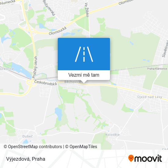 Výjezdová mapa