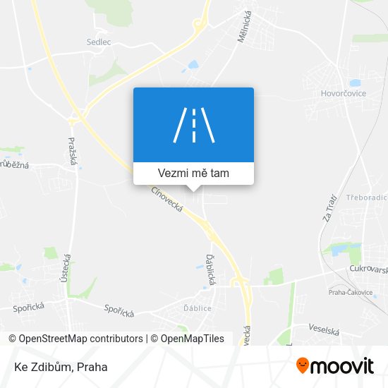 Ke Zdibům mapa