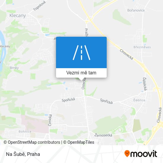 Na Šubě mapa