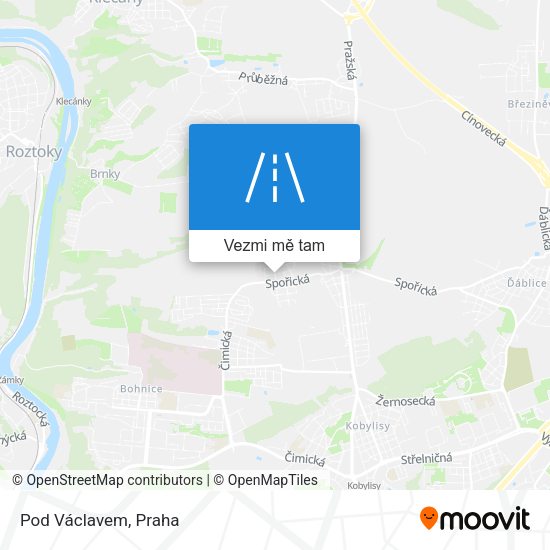 Pod Václavem mapa