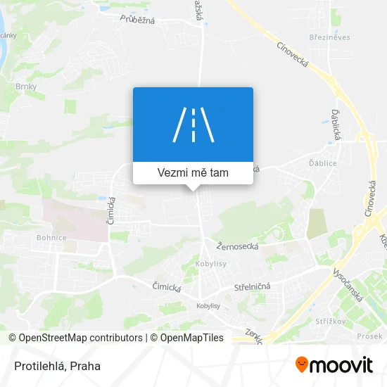 Protilehlá mapa