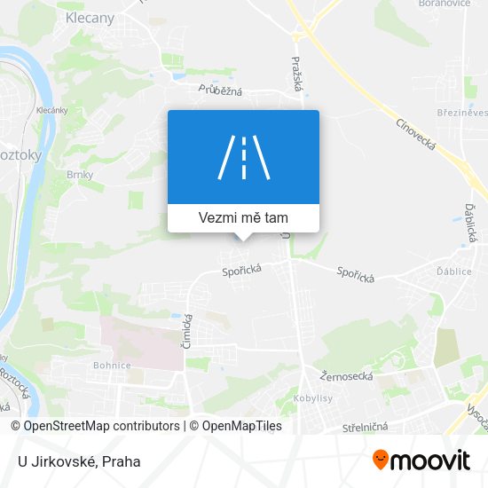 U Jirkovské mapa