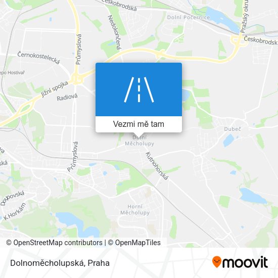 Dolnoměcholupská mapa