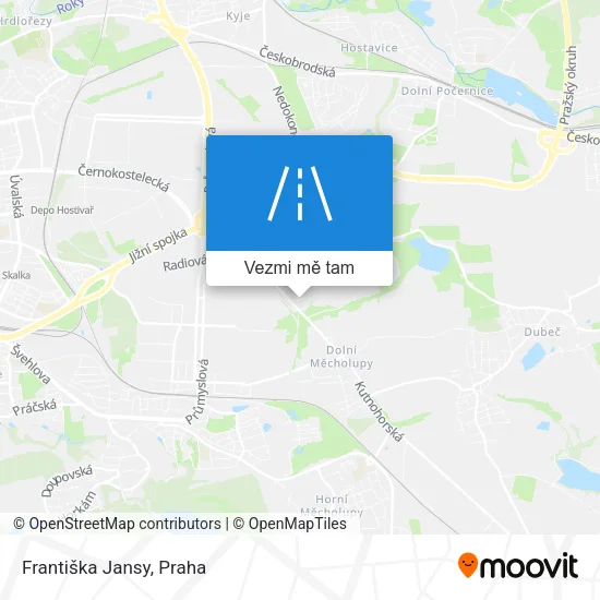 Františka Jansy mapa