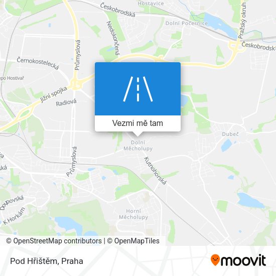 Pod Hřištěm mapa