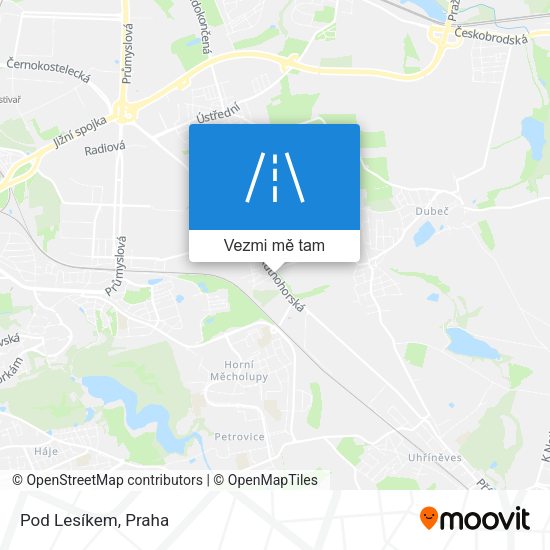 Pod Lesíkem mapa