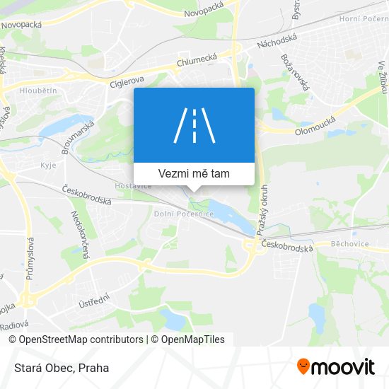 Stará Obec mapa
