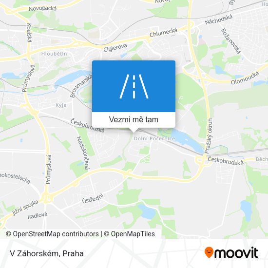 V Záhorském mapa