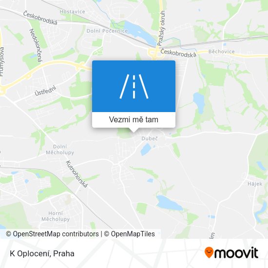 K Oplocení mapa