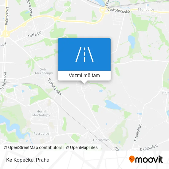 Ke Kopečku mapa