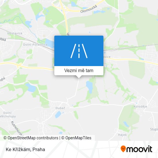 Ke Křížkám mapa