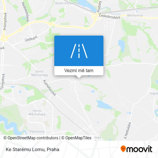 Ke Starému Lomu mapa