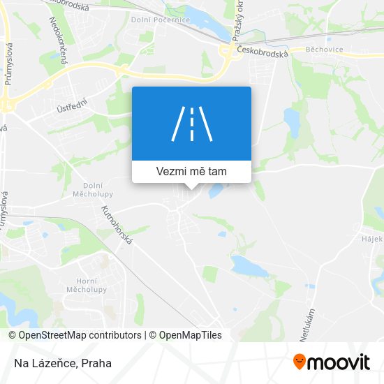Na Lázeňce mapa