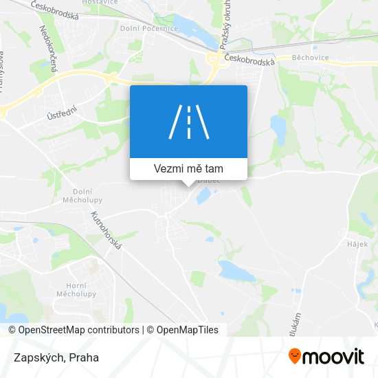 Zapských mapa