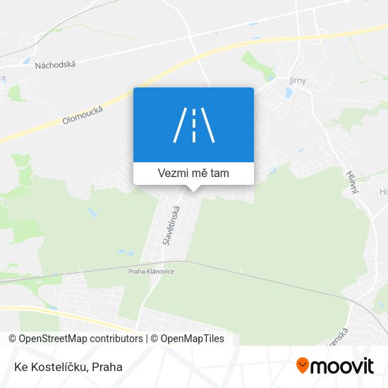 Ke Kostelíčku mapa