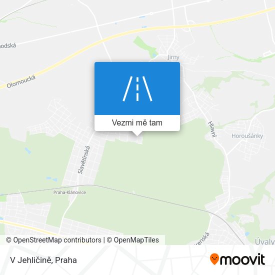 V Jehličině mapa