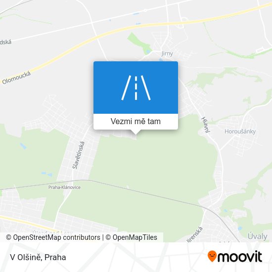 V Olšině mapa