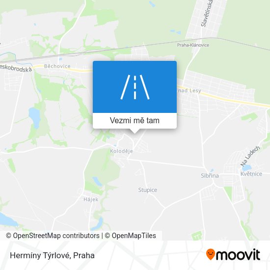 Hermíny Týrlové mapa