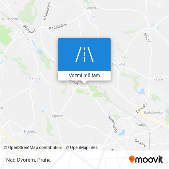 Nad Dvorem mapa