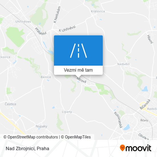 Nad Zbrojnicí mapa