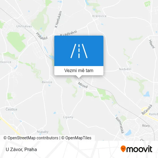 U Závor mapa