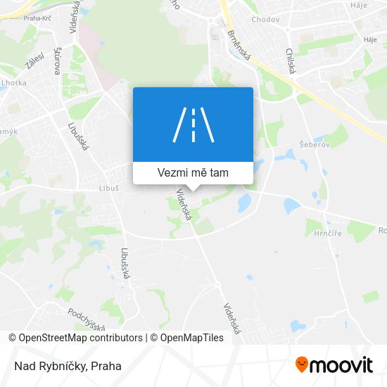 Nad Rybníčky mapa