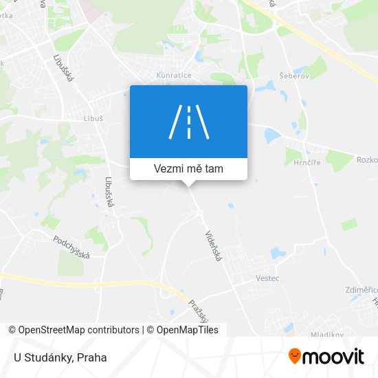 U Studánky mapa