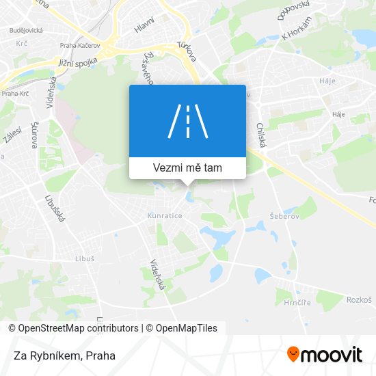 Za Rybníkem mapa