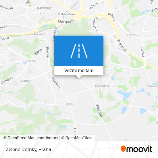 Zelené Domky mapa