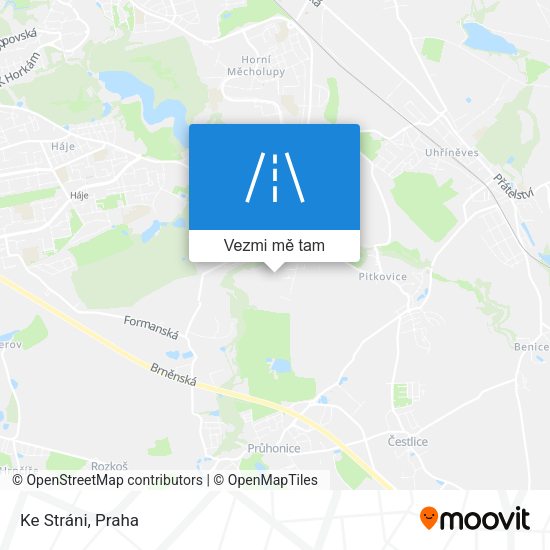 Ke Stráni mapa