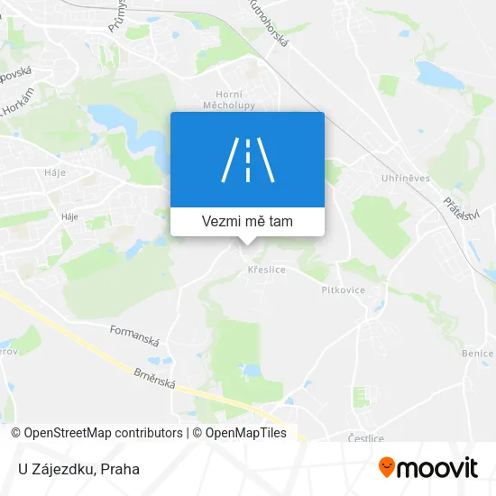 U Zájezdku mapa