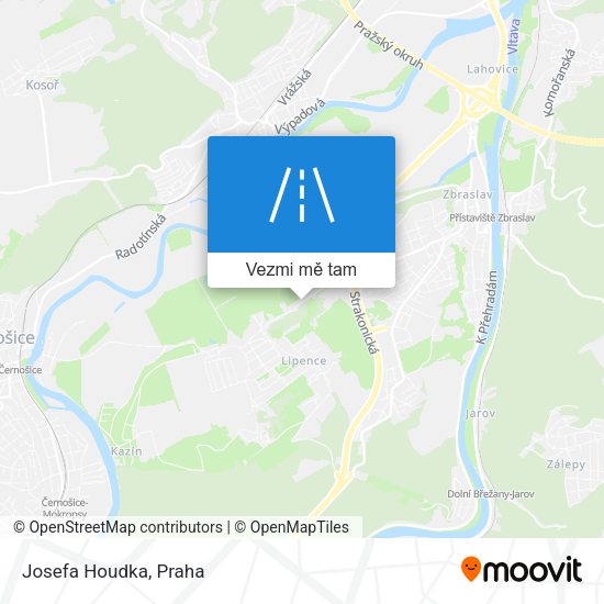 Josefa Houdka mapa