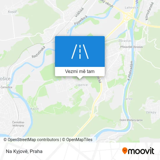 Na Kyjově mapa