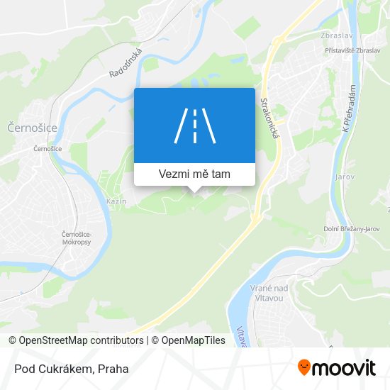 Pod Cukrákem mapa