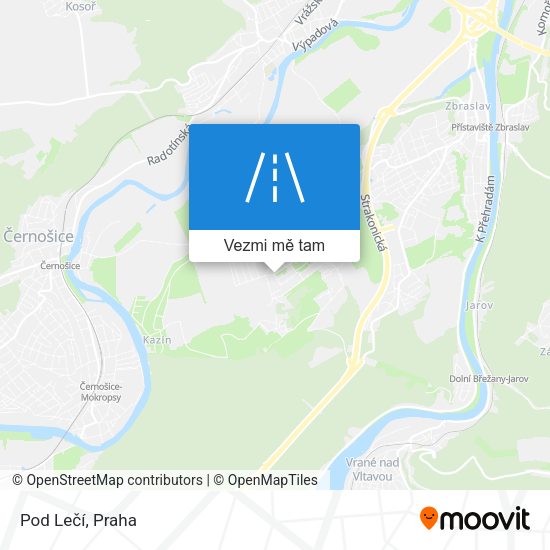 Pod Lečí mapa